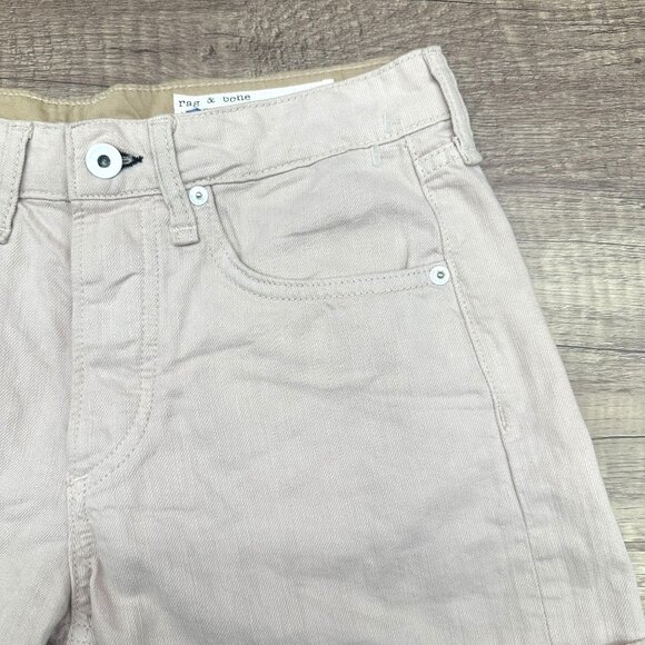 Rag & Bone Shorts Womens 24 Pink Denim Rosa Mid-Rise Relaxed Through Hip & Thigh - Picture 3 of 12